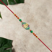 Ganesh Leaf Motif Rakhi thumbnail 2