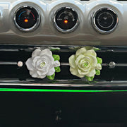 Elegant Rose Flower Car Air Freshener Clip For Ac Vent With Perfume Bottle 10ml(1 Pc) thumbnail 4