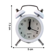 Small Twin-bell Analog Alarm Clock - (1 Pc) thumbnail 2