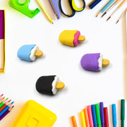Ice Cream Eraser For Girlseraser For School Bday Return Gift Party Doughnut Lollipop Ice Cream Theme Shape Erasers Pencils Set For Kids Educational Stationary Kit School Supplies (1 Set 4 Pc) thumbnail 4