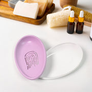 Plastic Soap Dish With Drain Soap Holder Double-layer (1 Pc) thumbnail 3