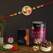 Rakhi For Brother Set Of 1 With Silver Color Pooja Coin (K1_546_as) thumbnail 1