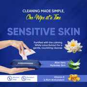 Refreshing Wet Wipes For Face  Facial Cleansing  Refreshing  Skin Hydration Soothing For Skin  Ph Balance  Alcohol Free  Nourishing With Fruit Extract  25 Wipes thumbnail 5