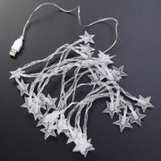 Usb Powered 20 Led Decorative Star String Fairy Lights thumbnail 2