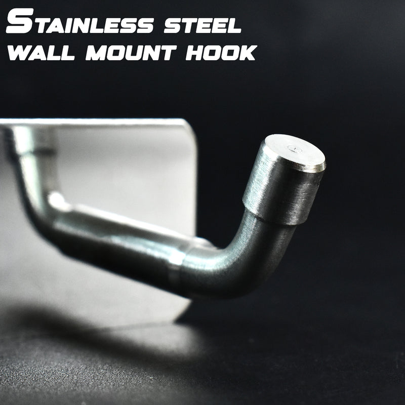 Stainless Steel Wall Mounted Coat 3 Hook Rack (14x3  1 Pc)