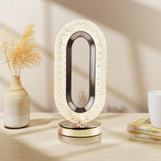 6878 Touch Control Crystal Table Desk Lamp 3-way Dimmable Light Usb Rechargeable Crystal Diamond Table Lamp Exquisite Night Stand Light Lamp Beside Lamp For Bedroom Living Room Decorative Desk Lamp thumbnail 1