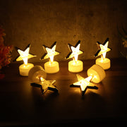 Decorative Star Shaped Flameless Led Candles (12 Pc) thumbnail 4