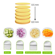 2801 Multi Functional Time Saving Adjustable Hand Press Vegetables Chopper thumbnail 4