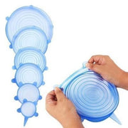 2154 Silicone Stretch Lids Reuseable Microwave Safe Flexible Covers (Set Of 6) (Loose Pack) thumbnail 6