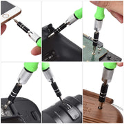 1557 32 In 1 Mini Screwdriver Bits Set With Magnetic Flexible Extension Rod thumbnail 4