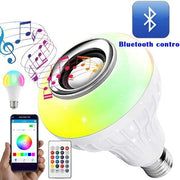 1363 Wireless Bluetooth Sensor 12w Music Multicolor Led Bulb With Remote Controller thumbnail 2