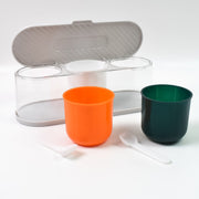 Home Kitchen 3 Grid Seasoning Spice  Masala Box Kit With Spoon (Multicolor  1 Set) thumbnail 3
