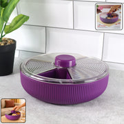 Supermom Multipurpose Round Rotating Dry Fruit  Snack Storage Container (1 Pc) thumbnail 2