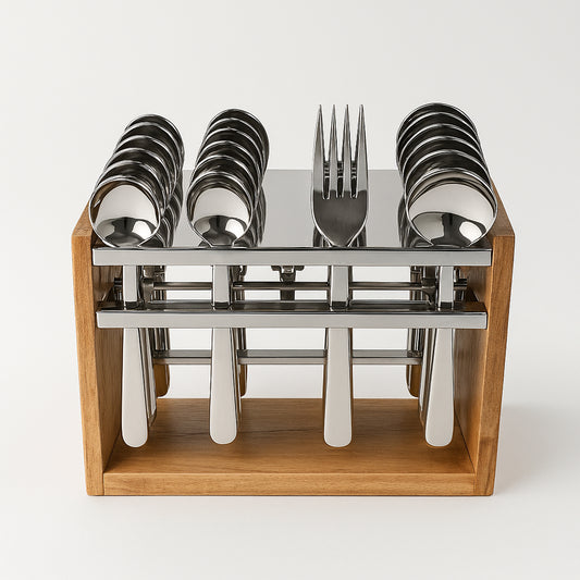 Apex Premium Stainless Steel Cutlery Set (24 Pc)