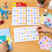Colorful Heart Shape Decorative Sticker Set (4 Sheets 112 Pc) thumbnail 4