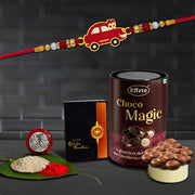 Rakhi (K1_316_em)  Chocolate Magic  Rakhi Combo With Card And Chocolate  Chocolates Gift  Rakhi  Chocolate For Brother  Rakhi With Gift  Set Of 1 Rakhi thumbnail 1