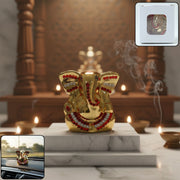 Golden Lord Ganesha Idol Decorative Showpiece (1 Pc) thumbnail 1