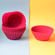 Silicone Cup Cake Mould (10 Pcs Set) thumbnail 5