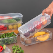 5595 3 Fridge Storage Container Fridge Organizer With Lid Stackable Fridge Storage Containers Plastic Freezer Storage Containers For Fish Meat Vegetables Fruits Pack Of 3pcs 1500ml Approx thumbnail 4