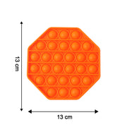 Premium Hexagon Shape Silicone Pop It Fidget Toy (1 Pc) thumbnail 4