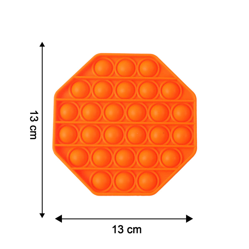 Premium Hexagon Shape Silicone Pop It Fidget Toy (1 Pc)