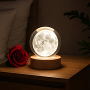 3d Crystal Ball Lamps With Base  (1 Pc) thumbnail 6