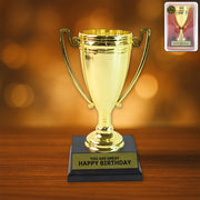 Golden Birthday Trophy  You Are Great Happy Birthday Plastic Award With Base thumbnail 2