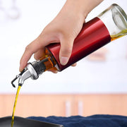 Glass Oil Dispenser With Plastic Covering Oil And Vinegar Bottle (300 Ml) thumbnail 2