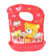 Multifunctional Waterproof Bpa Free Reusable Soft Fabric Plastic Baby Bib (1 Pc) thumbnail 3