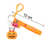 Cute Cartoon Kitty Pumpkin Keychain (1 Pc) thumbnail 4