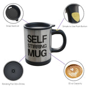 4791 Self Stirring Mug Used In All Kinds Of Household And Official Places For Serving Drinks Coffee And Types Of Beverages Etc. thumbnail 4