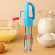 Supermom High-speed Manual Hand Beater With Dual Stainless Steel Whisks (1 Pc) thumbnail 3
