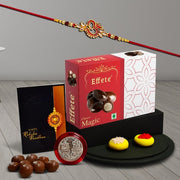 Rakhi Rakhi For Brother Set Of 1 With Silver Color Pooja Coin Rakhi With Greeting Card (K1_552_em32) thumbnail 1