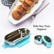 8141 Ganesh Stainless Steel Lunch Box  Small Container ( Set Of 2 Pcs ) thumbnail 4