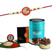 Rakhi (K1_518_cm)  Chocolate Magic  Rakhi For Brother With Gift  Handmade Rakhi Rakhi Combo For Brother  Stylish Rakhi For Brother  Set Of 1 Rakhi thumbnail 1