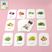 Kidkraft 32-piece Educational Vegetable Flash Cards Set thumbnail 5