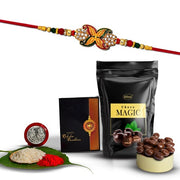 Rakhi Combo (K1_547_sm)  Choco Magic (Pouch) With Pooja Coin  Greeting Card  Rakhi Gift Hamper  Rakhi Combo With Card And Chocolate  Chocolates Gift  Rakhi  Chocolate For Brother  Rakhi With Gift  Rakhi Set Of 1 thumbnail 1