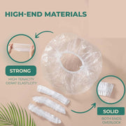 Disposable Mens Hair Protection Shower Cap  Head Cover (5 Pc) thumbnail 4