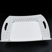 10018 Foldable Serving Tray Plastic Serving Traywith Handle Serving Tray For Food Kitchen Outdoors Restaurants (1 Pc) thumbnail 1