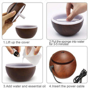 Ultrasonic Aromatherapy Humidifier Usb Desktop (130 Ml  1 Pc) thumbnail 2