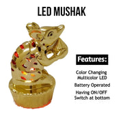Multicolour Led Mushak  Led Mooshak For Ganpati Decorations (1 Pc) thumbnail 2