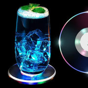 Colorful Led Cocktail Coaster Round Ultra-thin Led Drink Coaster (1 Pc) thumbnail 2