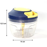 0089 Chopper With 4 Blades For Effortlessly Chopping Vegetables And Fruits For Your Kitchen (650ml) thumbnail 4
