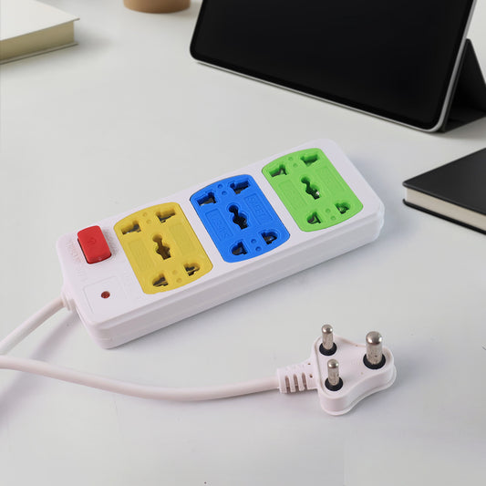 Compact 3-socket Universal Extension Board (1 Pc)