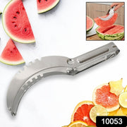10053 3in1 Stainless Steel Watermelon Cantaloupe Slicer Knife Corer Fruit Vegetable Tools Kitchen (1 Pc) thumbnail 7