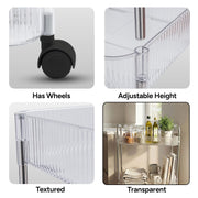 3 Layer Multipurpose Storage Trolley With Wheels thumbnail 4
