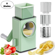 5775 Stainless Steel Vegetable Chopper Veg Chopper And Dicer With 6 Blades  Brush Kitchen Multifunctional Mandoline Vegetable Slicer For Veggies Onion Garlic Potatoes Fruits Cookie Oreo Vegetable Cutter Stable Suction Base For Home Kitchen thumbnail 3