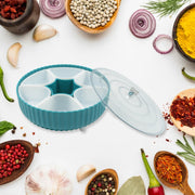 5811 360 Revolving Spice Box  Dry Fruit Box Plastic 7 Compartment Box Suitable For Multipurpose Storage Use Like Dry Fruit  Spices  Pickle  Tea   Sugar Etc Kitchen Use thumbnail 3
