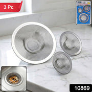 Stainless Steel Sink Drain Strainer Set (3 Pc) thumbnail 7