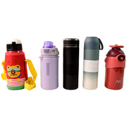 Stainless Steel Water Bottles 500 Ml Approx (Mix Design  Color  1 Pc) thumbnail 4